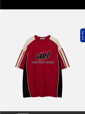 Aelfric Eden Red & Black Athletic Logo Tee